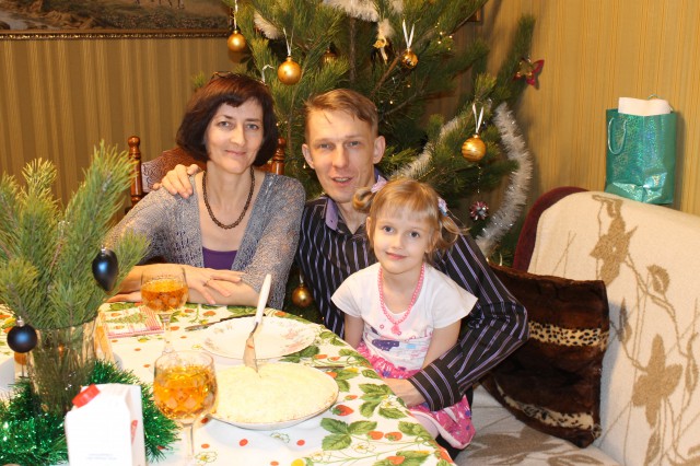 Бичукины - Таня, Андрей и Маша